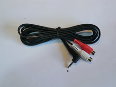 Lead 2x RCA phono sockets to 3.5mm stereo plug.
