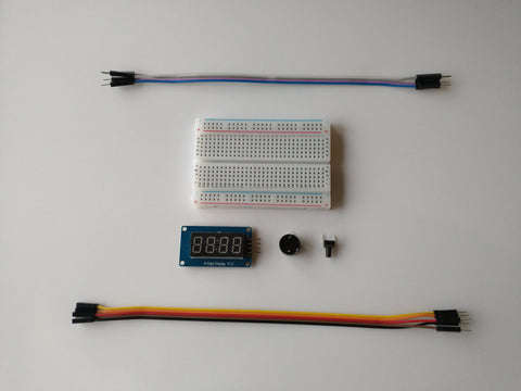 Digital LED Alarm Clock Project Kit for Raspberry Pi Pico W - Electronics Kit